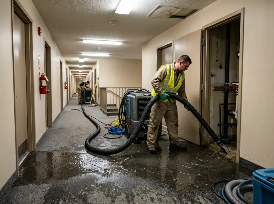 multi-unit-apartment-hallway-f-005 — frequently asked questions, Emergency Burst Pipe Water Extraction & Removal in Alaska